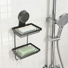 Shampoo Bar Holder for Shower, 2-Tier Carbon Steel Soap Dish