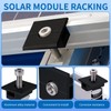 Pack of 4 Centre Clamp PV Module 30 mm Black,