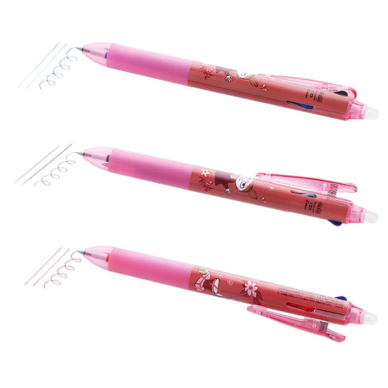 Sunstar Stationery S4654609 Moomin Multicolor Pen, Frixion Ball 3 Slim,