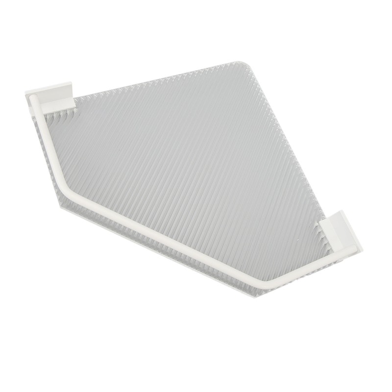 Drill Free Acrylic Bathroom Storage Shelf Space Aluminum Wall Mounted