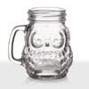 BARCONIC® MINI OWL GLASS MASON JAR WITH HANDLE - 4