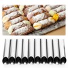 10 Pcs 5 inch Cannoli Tubes Molds, Large Stainless Steel