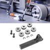 Steel Knurling Tool 7 Pieces Diagonal Double Wheel Helical Spline