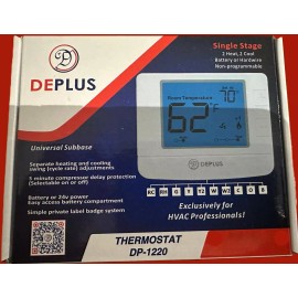 DEPLUS DP-1220 Thermostat Non Programmable Multi Stage 2H/2C