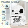 Halloween Positive Boo Ghost Gift Crochet Cute for Women Men