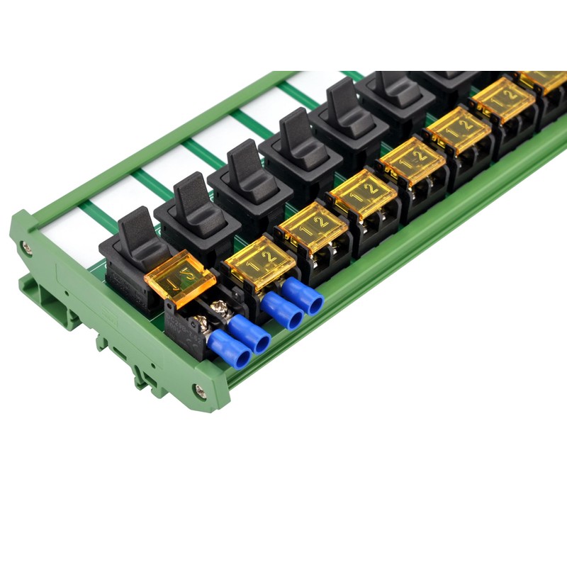 DIN Rail Mount Paddle Rocker Switch Module, 10Amp 250VAC /