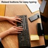 64 Pcs Raised Keyboard Stickers for Long Nails, Silicone Long