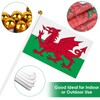 AhfuLife Wales Hand Held Flag 5.5 × 8.2 Inch, 30