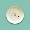 Round Bee Happy Ceramic Trinket Tray Dish Decorative Gift for