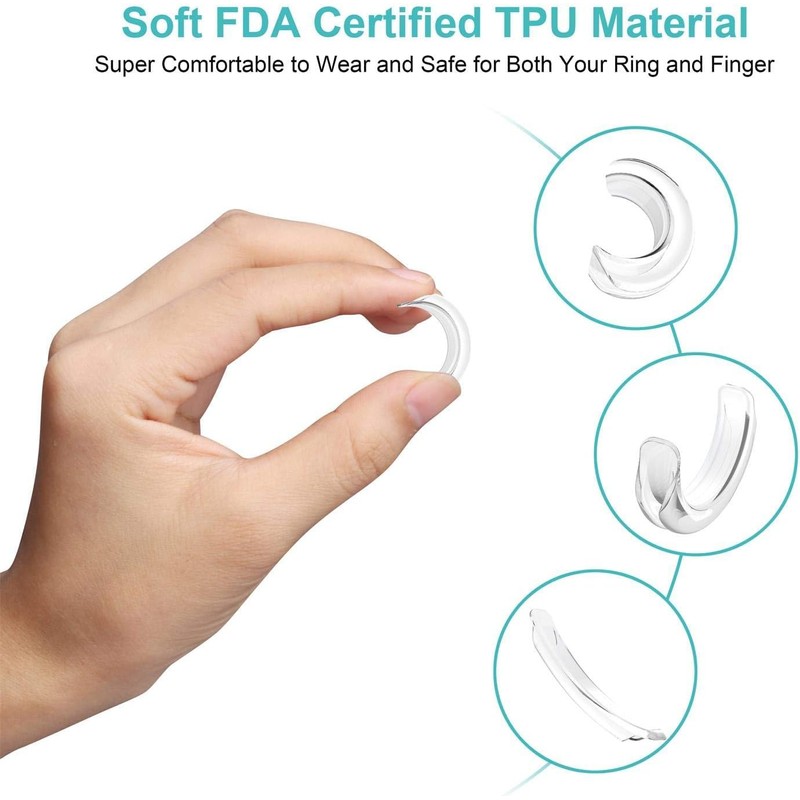 Pack of 8 Ring Reducers Invisible Ring Reducer Invisible, Ring