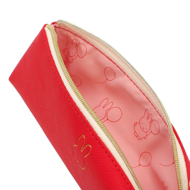 Green Flash BM-040 Miffy Face Pen Pouch, Red