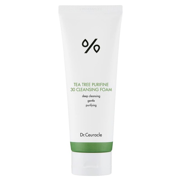 Dr.Ceuracle Tea Tree Purifine 30 Cleansing Foam - Full Body Cleansing Foam That Also Moisturizes, and Protects Skin - Non-Allergenic - Non sensitizing - Daily Hydrating Skin Anti Acne - 150ml/5.07oz