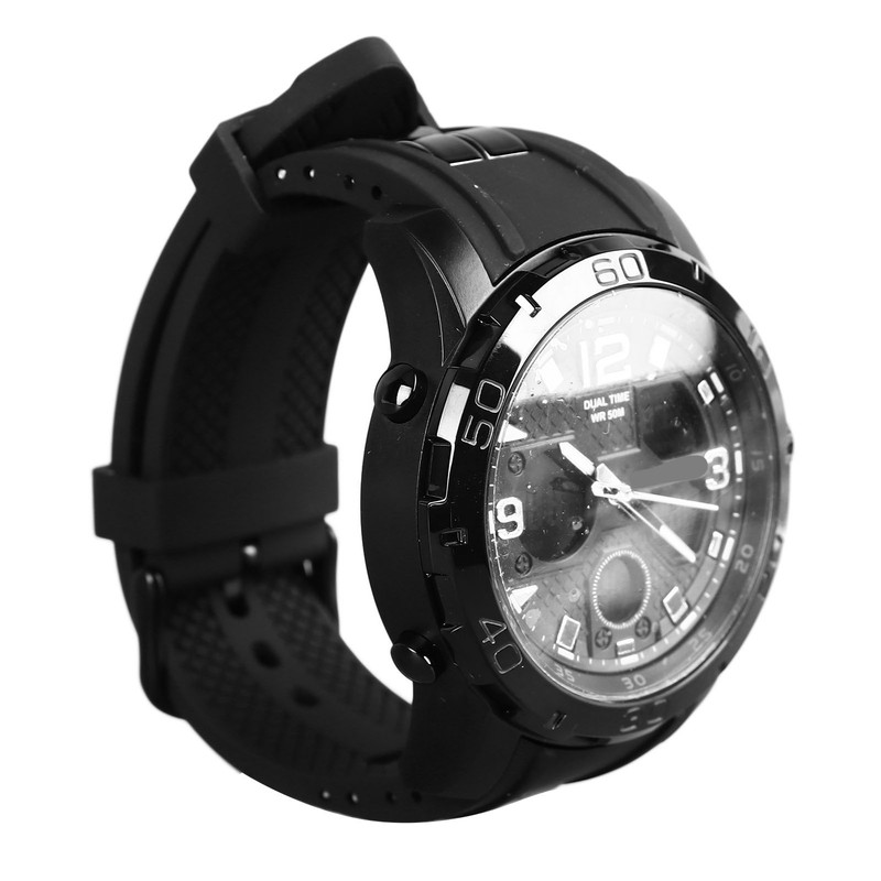 Men Digital Sports Watch Dual Dial Dual Time Display 50m