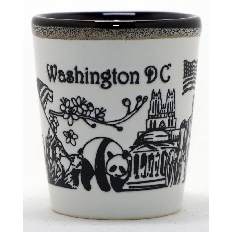 Washington DC Drip Line Vaso de cerámica para chupito