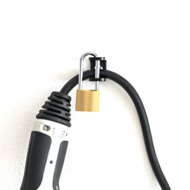 EVify Type 2 Anti-Theft Protection with Lock - Anti-Theft Device for Charging Cable on the Wall Box, Suitable for Cables up to 22 mm