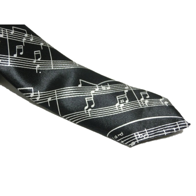Casual Music Notes Music Necktie Men's Stylish Music Note Border