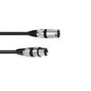Omnitronic XLR cable, 3 pin, 0.2 m, black