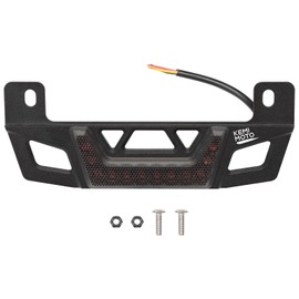 KEMIMOTO Universal Motorcycle Tail Light with Brake Light 12V Stable Dustproof Motorcycle Light Waterproof, Black