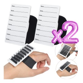 2 Paleta Pestaña Postiza Palet De Mano Extension Pestañas F