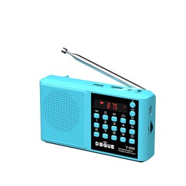 Portable AM FM Radio with Bluetooth Speaker and SD Card Player,MP3 Player with Headphones Socket,Auto Scan Save& Loud Speaker for Emergency CampingTravel Rechargeable Battery Transistor Radio (Black)