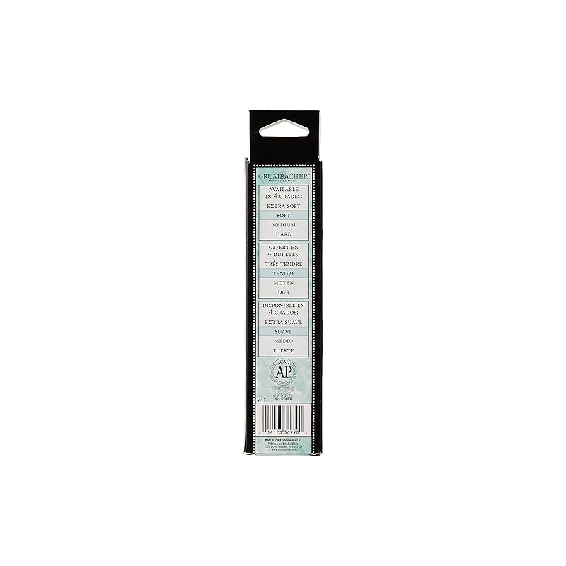 Grumbacher Vine Charcoal, Soft, Black, 3 Pack (V41)