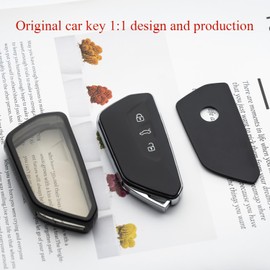 Tautrophen Key Fob Cover Fit for VW Volkswagen ID.4 Atlas MK8 GTI Golf R Atlas Cross Sport Key Fob Cover