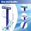 Twin Blade Disposable Razors, Bulk 135 Pack, Blue