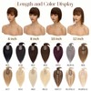 Rich Choices 100% Real Human Hair Topper with Bangs -