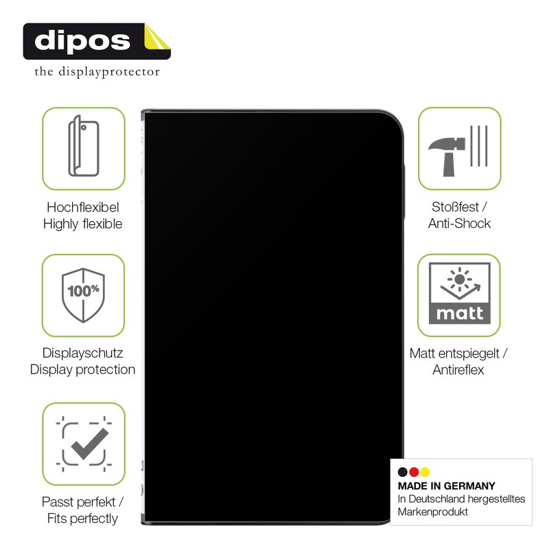 dipos FLEX 2x Matte Screen Protectors Suitable for Ledger Stax