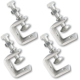 UME-STAR Clamp, Tool, C-Shaped Clamp, Mini Clamp, C-Clamp, Small, Stainless Steel, C-Clamp, Metal Fittings, DIY (Opening 1.2 inches (30 mm), 4 Pieces