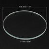 PATIKIL 1.51x0.06 Dia Flashlight Glass Lens, 2 Pcs Polished Edge
