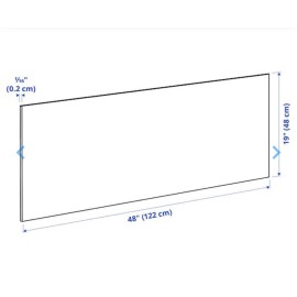 IKEA NEW IKEA LYSEKIL Wall panel, double sided Brushed copper effect/stainle