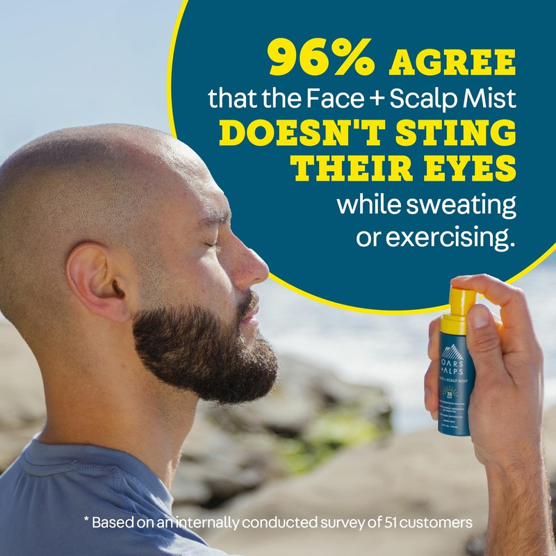 Oars + Alps Face & Scalp Sunscreen Spray Mist, SPF