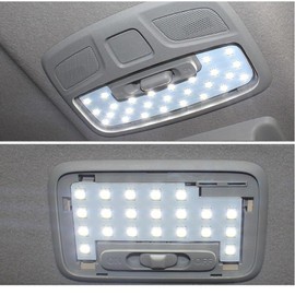 HAGEZA Car Interior Roof Light LED Dome Reading Light Night Light Ceiling Signal Lamp Cover，for Suzuki Jimny 2-Door 2019+,Led Interior Reading Trunk Lamp Bulb Dome Map lights (white light LED)