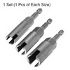 sourcing map 3pcs Hex Nut Driver Drill Bit Set 10mm