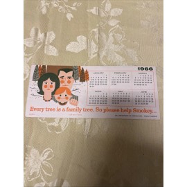 1966 Smokey The Bear / New Jersey Forest Fire Service Calendar