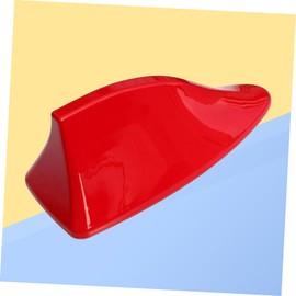 TEHAUX Car fin Antenna Decorative Fm Aerial with Strong Signal for Easy Installation Stylish Roof Accessory for Cars Suvs and Trucks Red