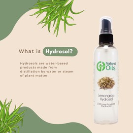 Lemongrass Hydrosol (Floral Water) - 4 fl oz Plastic Bottle w/Cap