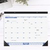 2025 AT-A-GLANCE® Monthly Desk Pad Calendar, 21-3/4" x 17", Blue/Gray,