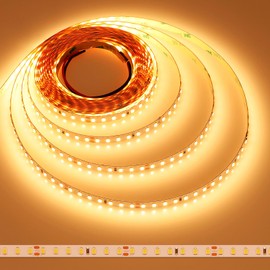 JOYLIT 24V LED Strip Lights 16.4FT/5M 2700K Warm White 9500LM Super Bright CRI 92+, CE UL Premium 126LEDs/M SMD 2835 90W Dimmable Adhesive Tape Light for Home, Commercial