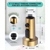 Pull Down Faucet Head Replacement: 3-Function Kitchen Faucet Sprayer Head