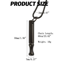 Breathing Necklace, 1Pc Black Stress Relief Necklace, Metal Anxiety Necklace for Anxiety Stress Relief, Meditation, Breathing Exercises, Relaxation Gifts for Women