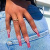 VOTACOS Pink Press on Nails Long Coffin Fake Nails with