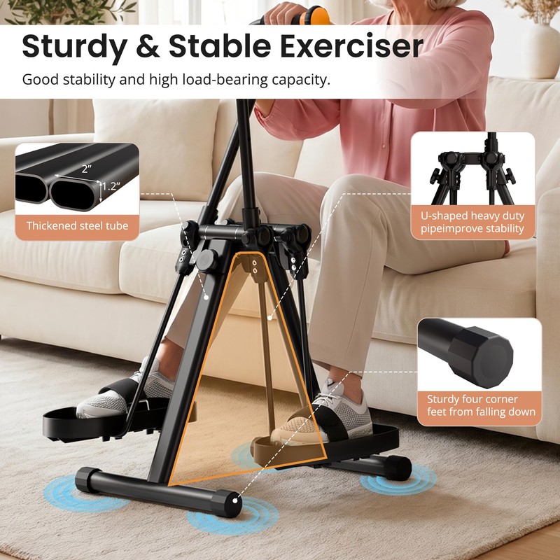 RYGEO Pedal Exerciser Bike for Seniors – Arm, Leg, Hand