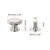 sourcing map Flat Studs Rivet 20 Sets 10.5x6.5mm Purse Feet