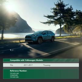 YHTAUTO Front Lower Engine Splash Shield Compatible with Volkswagen Touareg 2011-2017, Plastic Black Splash Guard Engine Case Guards