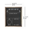 First Day of School Framed Rustic Sign 10x12