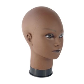 perfeclan Realistic Mannequin Head Manikin,Wigs Head Stand,Multipurpose,Professional,Wigs Display Stand for Jewelry,Glasses Wigs Making