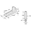 Prime-Line N 6992 Bi-Fold Door Bottom Pivot and Bracket (Single
