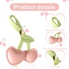 Andibro Cherry Bag Charm, Cute PU Cherry Key Ring, Bag